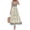 Apricot, variant on Womens Floral Maxi Dress Boho Casual Summer Spaghetti Strap Smocked Sleeveless Flowy Beach Vacation Dresses