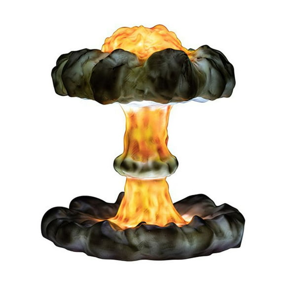 CNKOO Creative Hand Made Nuclear Explosion Mushroom Cloud LED Table Lamp Dimming Art Table Lamp 3D Printing Resin Night Light Nuclear Explosion Mushroom Cloud Night Lamp