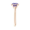 thumbnail image 3 of Angara Natural 1.45 Ct. Tanzanite Solitaire Engagement Ring in 14K Rose Gold for Women (Ring Size: 3), 3 of 9