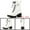 White, variant on Unique Bargains Women's Zipper Platform Chunky Heel Combat Boots