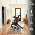 thumbnail image 2 of PURSONIC RTF182 Foldable Wheeled Walker with Adjustable Height, 9-Inch Front and 8-Inch Rear Wheels, 300 lb Capacity, 2 of 2