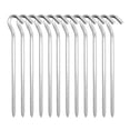 thumbnail image 1 of Clavijas de aluminio para toldos, 12 unidades, 18 cm, ganchos de metal para tienda de campaña, clavijas de aluminio, clavijas para jardín, clavijas, camping, clavijas para toldos, pesca y, 1 of 5