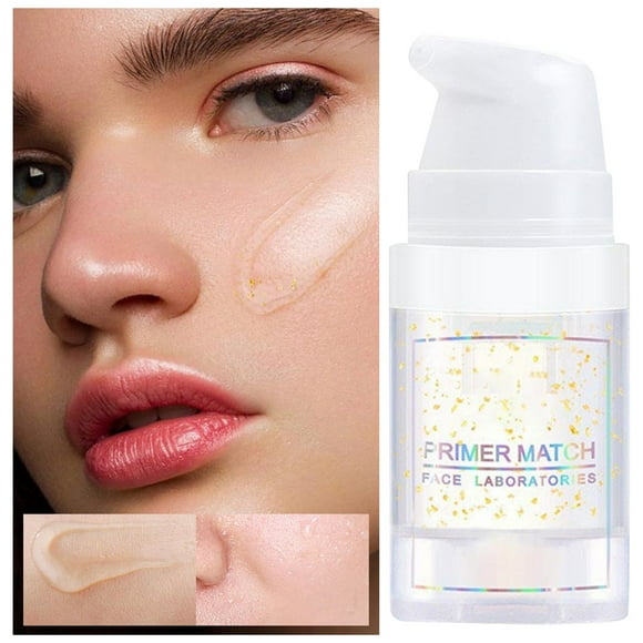 Correcting Face Makeup Primer Moisturizing and Isolating Makeup Front Milk Natural Makeup Holding and Base Setting Gel Lotion Light Moisturizing and Non Blocking Powder 8Ml