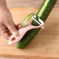 thumbnail image 3 of SDJMa Vegetable Peeler, Potato Peelers for kitchen, Straight, Vegetable Fruit Peeler Carbon Steel Blade， Non-slip handle, 3 of 8