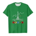 thumbnail image 2 of Little Girl's Paris Tshirts Graphic Short Sleeve T-Shirt Kids Sports Fans Gift, 2 of 3