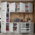 thumbnail image 5 of Madesa Garage Storage Cabinet Set with 9 Doors and 3 Drawers Modular Unit  - White, 5 of 12