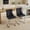 Black, variant on Newest 26" Counter Height Velvet Bar Stools Set of 2, Blue Tufted Button Back with Rivet Trim & Chrome Base