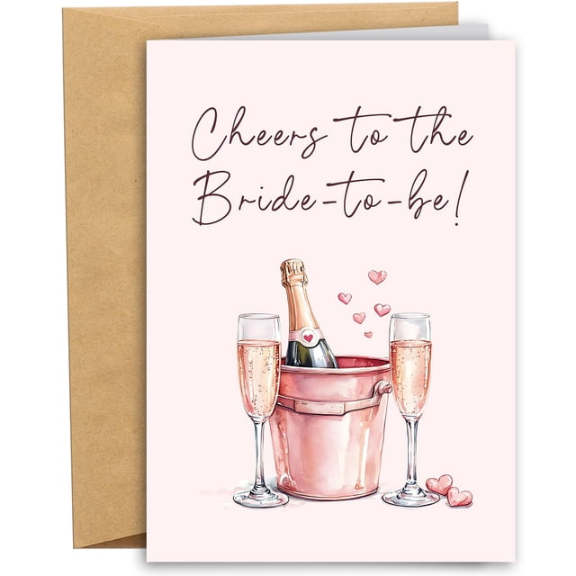 Tarjeta para despedida de soltera RYYike, felicitaciones para la futura novia