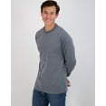 thumbnail image 2 of Real Essentials 3 Pack: Men's Cotton Performance Long Sleeve Crew Neck Pocket T-Shirt Athletic Top (Available in Big & Tall), 2 of 5