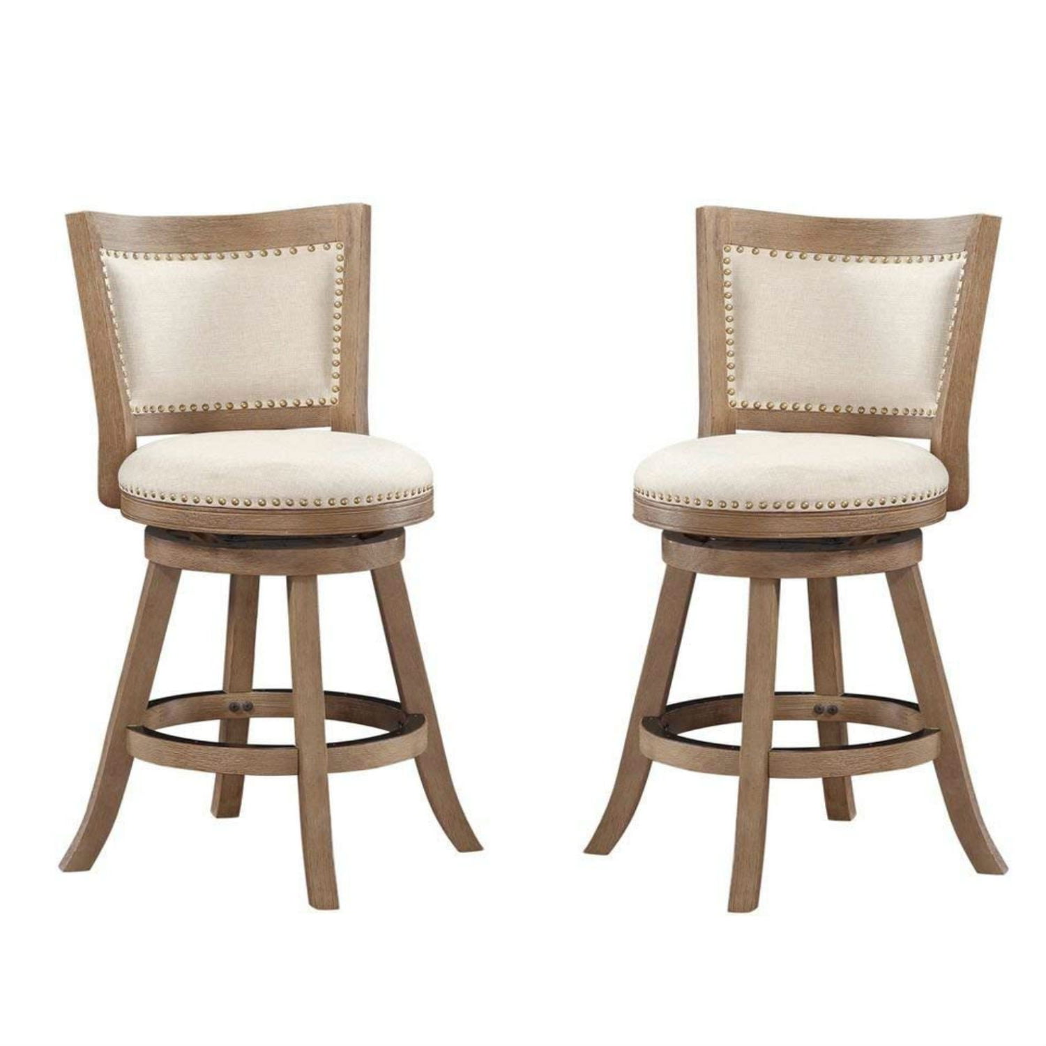 Boraam 76524 Melrose Counter Height Stool 24 Inch Driftwood 2