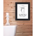 thumbnail image 2 of Trendy Decor 4U "Correct Way to Hang Toilet Paper" Framed Wall Art, Modern Home Décor Black Framed Print for Living Room, Bedroom & Farmhouse Wall Decoration by Lettered & Lined 15"x19", 2 of 2