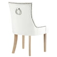 thumbnail image 3 of Modway Pose 19" Modern Performance Velvet Dining Chair in Ivory (Set of 4), 3 of 4