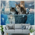thumbnail image 4 of Orinice Cute Cat Tapestry Wall Hanging Unique Style Graphic Tapestries Home Wall Decor Art Living Room Bedroom 40x30inch, 4 of 6