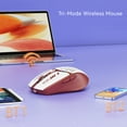 thumbnail image 3 of Uciefy Bluetooth Wireless Mouse, USB C Rechargeable Battery Level Visible Mouse with USB Receiver & Type-C Adapter for Laptop/PC/Mac/iPad-Red, 3 of 7