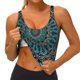 thumbnail image 3 of Fotbe Mandala Sujetador Deportivo Largo sin Aros para Mujer con Almohadillas y Soporte Medio, Transpirable y Absorbente, Camiseta Tipo Chaleco o Tank Top-XX-Large, 3 of 8