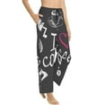 thumbnail image 2 of Junzan I Love Coffee Women'S Pajama Pants Drawstring Comfy Sleep Bottoms With Pockets, 2 of 9