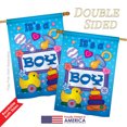 thumbnail image 3 of Breeze Decor 15069 Baby Boy 2-Sided Vertical Impression House Flag - 28 x 40 in., 3 of 3