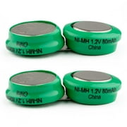 2-PACK Exell Headset Battery for TV EARS 5.0 Rechargeable NiMH Battery