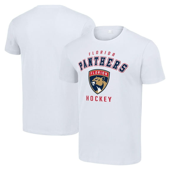 Men's Starter White Florida Panthers Logo T-Shirt