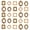 Gold, variant on Anoncndin 25-Pack Mini Baroque Picture Frames – Ornate Resin Single Photo Frames for Tabletop, Antique Style, Perfect for Room Décor, Nail Art, Photo Booths, Parties