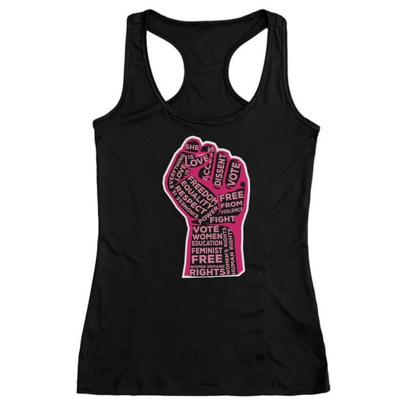 Feminism Shirt Feminist Gifts Womens Rights Racerback Tank Top XX-Large Black