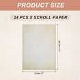 thumbnail image 2 of Uxcell 24 Packs Vintage Cotton Paper Printer Paper White Brown Gradient 8 x 11", 2 of 6
