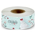thumbnail image 1 of Visland 120Pcs Christmas Labels Self-adhesive Decorative Multi-patterns Classic Element Packaging Stickers for Christmas, 1 of 8