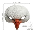 thumbnail image 3 of Masquerade Party Mask, Brown Hawk Mask, Bird of Prey Mask, Scary Halloween Mask, Lightweight Plastic Construction, Clear Breathable Eye Cutout, 9X9X3 in Dimensions Perfect for, 3 of 5