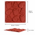 thumbnail image 2 of Christmas Elements Baking Mold Multi Cavity Cake Decoration Pan Holiday Chocolate Dessert Candy Tray DIY Cookie Sheet For Creative Family Holiday Baking Treats , Brown, 2 of 6