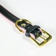 thumbnail image 7 of CoreLife Dog Collar / Cat Collar, Padded Black & Pink Two-Toned Vegan Leather Pet Collars for Small and Medium Dogs and Cats, 7 of 7
