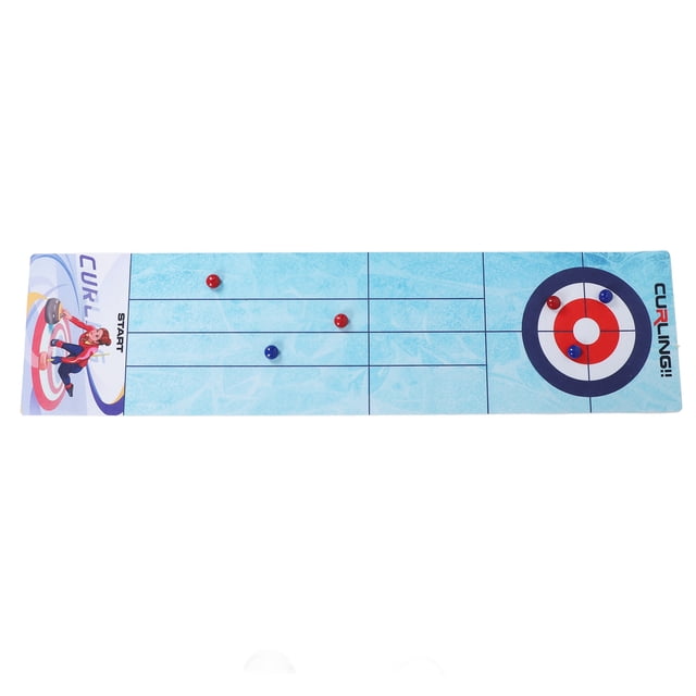 Juego De Curling De Mesa, Juguete De Juego De Curling De Mesa Portátil Seguro, Peluche De Plástico Interactivo Para Padres E Hijos Para La Escuela