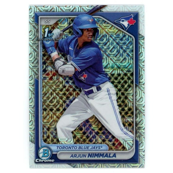 MLB 2024 Bowman Baseball 1st Bowman Mega Box Mojo Refractor Arjun Nimmala BCP-142