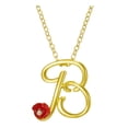 thumbnail image 1 of Jusqu'à 65% de Réduction sur les Colliers SMihono pour Femmes, Collier Lettre Rose avec Strass, Pendentif Rétro en Anglais, 1 of 2