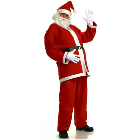 Adult's Mens Promotional Flannel Santa Claus Christmas Costume
