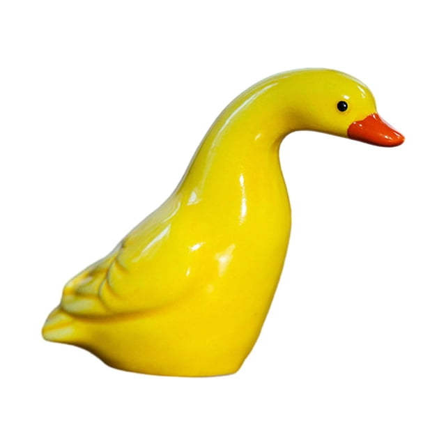 Estatua de , escultura de Animal, figura en miniatura de resina, adorno artesanal de escritorio para interior y exterior, dormitorio, regalo de Amarillo de pie mayimx Estatua al aire libre