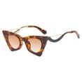 thumbnail image 2 of TISHITA Cat Eye Sunglasses Women Plastic Frame Protection Shades Eyewear Brown, 2 of 8