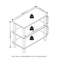 thumbnail image 6 of Pemberly Row Turn-N-Tube 26" 3-Tier Freestanding Shoe Rack Storage White, 6 of 6