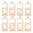 thumbnail image 1 of 8Pcs Kids Clothes Dividers Cute Engraved Wood Animal Design Months Separators for Home, 1 of 10