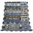 thumbnail image 3 of Valentines Blanket Valentine's Day Gifts for Husband from Wife Anniversary Birthday Gifts Micro Fleece Throw Blanket for Men Him Husband Birthday Gift Christmas Wedding Anniversary Presents 50"x60", 3 of 5