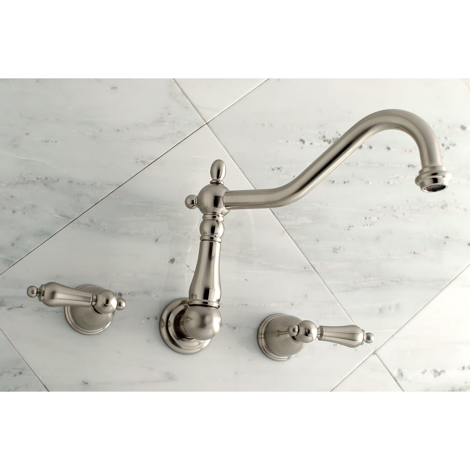 Kingston Brass Heritage Roman Tub Faucets With Brushed Brass Finish KS1027AL