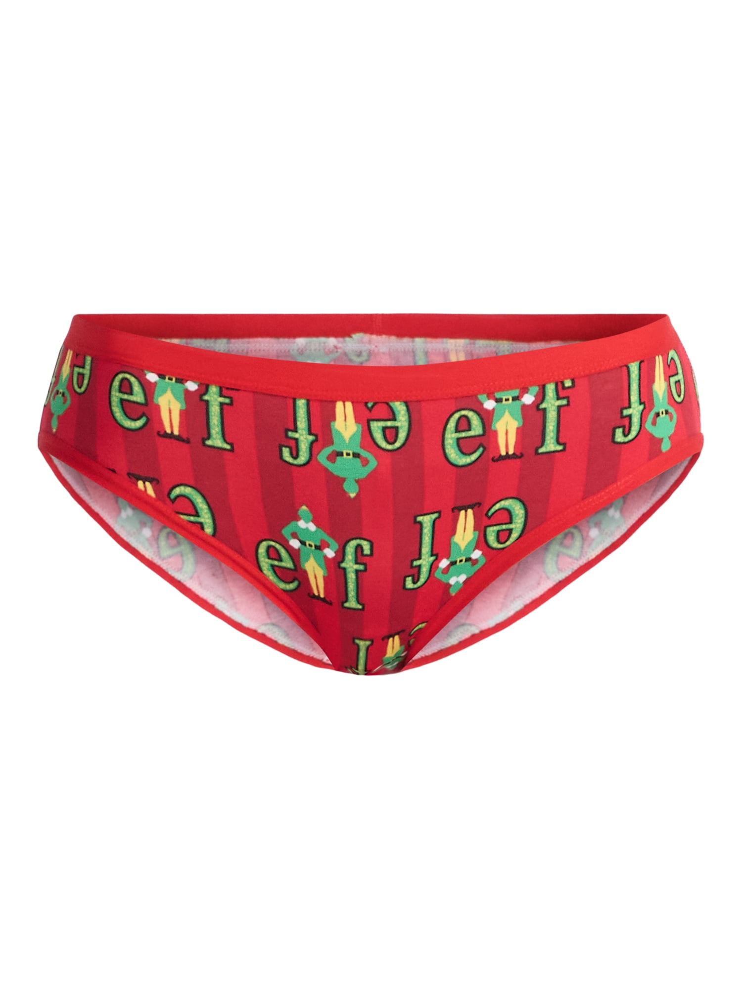 Warner Bros Buddy the Elf Women's Christmas Hipster Panties, 3-Pack, Sizes S-XXL