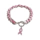 thumbnail image 3 of Cinta rosa de mama pulsera de cuerda de regalo de color rosa de mama pulsera de cinta de cuerda pulseras, 3 of 8