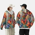 thumbnail image 4 of Lsque Butterflies On Rocky Cliff UPF 50+ Lightweight Sun Protection Men's Women's Long Sleeve Shirt, Hoodie Performance -Small, 4 of 9