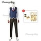 thumbnail image 4 of Disfraz de Cosplay de VALORANT Chamber Game, peluca, chaleco, pantalones, corbata, guantes, trajes para hombres y mujeres para Halloween, carnaval, 4 of 5