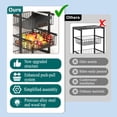 thumbnail image 4 of Organizador de cocina y carrito de almacenamiento OKZEST, cesta de fruta de 5 niveles, 4 of 9