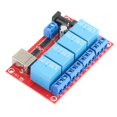 thumbnail image 4 of 4 Channel Relay Module USB Drive Free DC Relay Board Computer Control PLC Board 3 Operating Modes 5V, 4 of 14