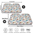 thumbnail image 3 of Balery Stamp Print Car Windshield Sun Shade,Windshield Sunshade for Car Pickup Truck SUV Accessories-Small, 3 of 7