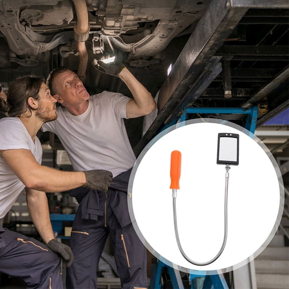 FRCOLOR Inspection Mirror Flexible Inspection Mirrors 360 Rotation With Led Lighted Swivel Inspection Mirror For Automotive And Shower Use