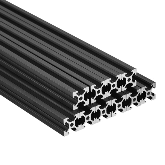 Uxcell V Slot 2020 Aluminum Extrusion 10 Pcs European Standard 1220mm 48 Inch Anodized Rail for CNC DIY 3D Printer