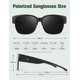 thumbnail image 4 of Gafas de Sol BIRCEN Polarizadas UV400 Encajables para Hombres y Mujeres, 4 of 6